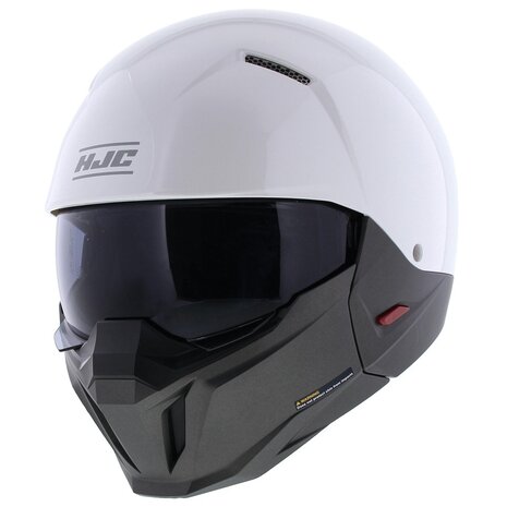 HJC I20 Streetfighter helmet pearl white semi flat black