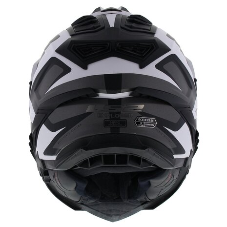 LS2 MX701 Explorer Alter Matt Black White - Size XXL - Adventure Motorcycle helmet