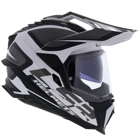 LS2 MX701 Explorer Alter Matt Black White - Size XXL - Adventure Motorcycle helmet