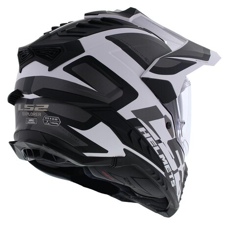 LS2 MX701 Explorer Alter Matt Black White - Size XXL - Adventure Motorcycle helmet