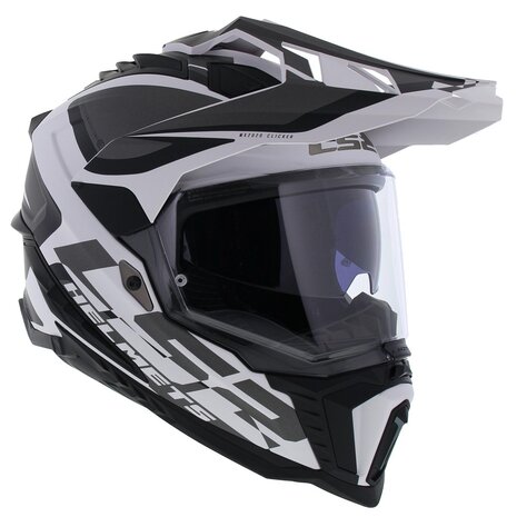 LS2 MX701 Explorer Alter Matt Black White - Size XXL - Adventure Motorcycle helmet
