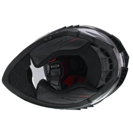 LS2 MX701 Explorer Alter Matt Black White - Size XXL - Adventure Motorcycle helmet