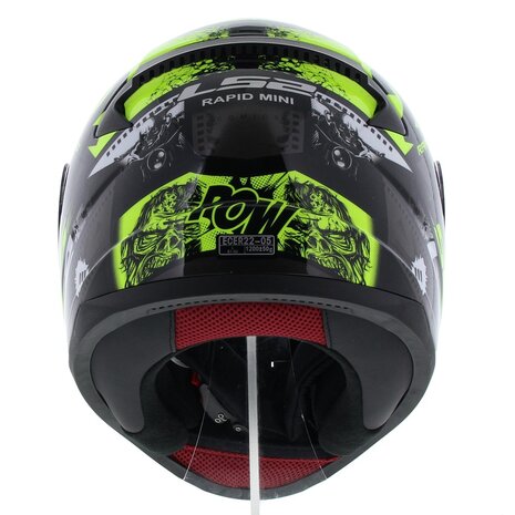 LS2 FF353 Rapid Mini Vignette gloss black hi-vision yellow - Kids M