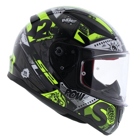 LS2 FF353 Rapid Mini Vignette gloss black hi-vision yellow - Kids M