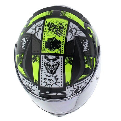 LS2 FF353 Rapid Mini Vignette gloss black hi-vision yellow - Kids M