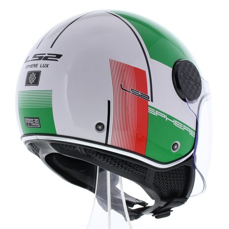 LS2 OF558 Sphere Lux Firm gloss white green red italia