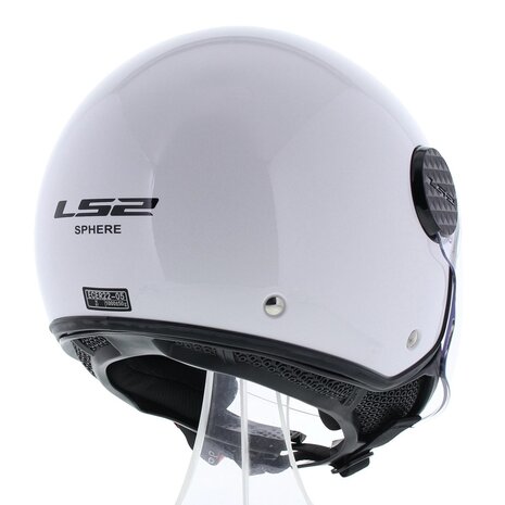 LS2 OF558 Sphere Lux Single Mono gloss white