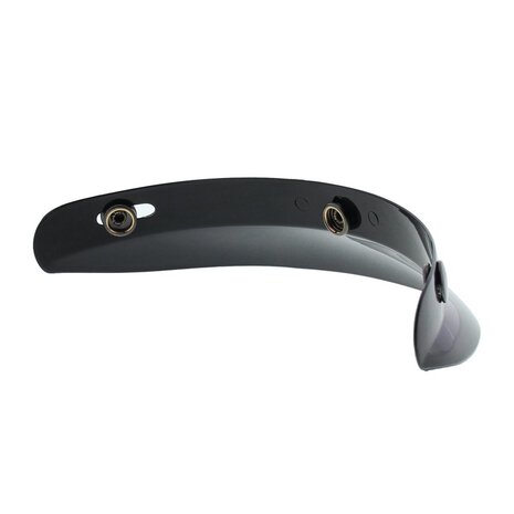 Helmet peak short gloss black