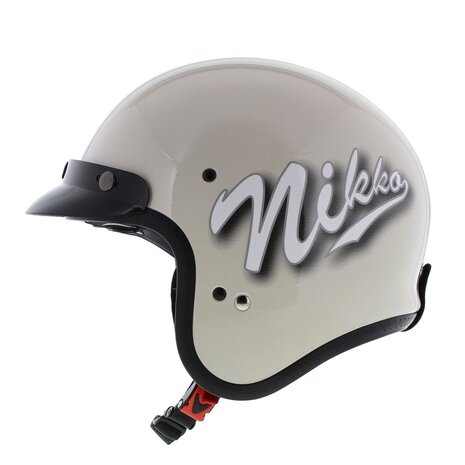 Helmet peak short gloss black