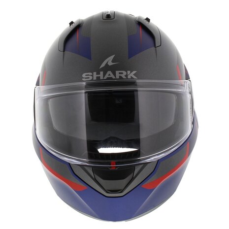 Shark EVO ES Kryd Matt Silver Blue Red