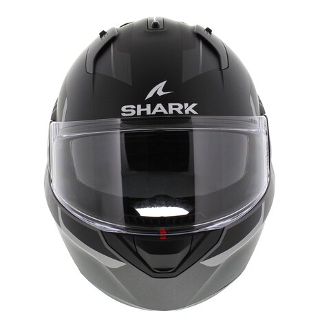 Shark EVO ES Kryd Matt Black Silver - Size S - Flipback motorcycle helmet
