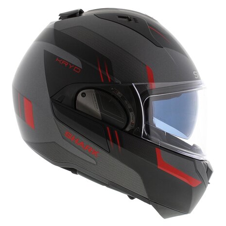 Casque Modulable Shark Evo Es Kryd Noir Gris Mat - EuroBikes