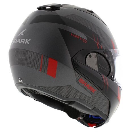 Shark EVO ES Kryd Matt Silver Black Red - Size XS -  Motorcycle helmet