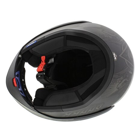 Shark EVO ES K-Rozen matt black silver - Modular Flip Up Motorcycle Helmet - Size S