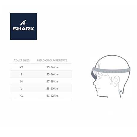 Shark Evo ES Kedje Matt Black Anthracite KAK - Size XS