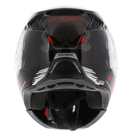 MT Streetfighter SV Darkness helmet gloss black white