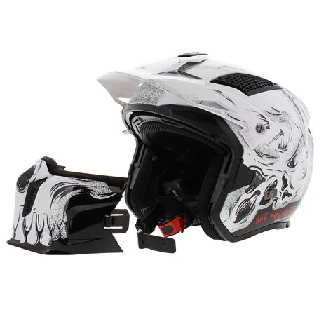 MT Streetfighter SV Darkness helmet gloss black white