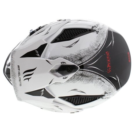 MT Streetfighter SV Darkness helmet gloss black white