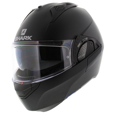 Shark EVO-GT Modular Helmet Blank Matt Black - Motorcycle flip back helmet