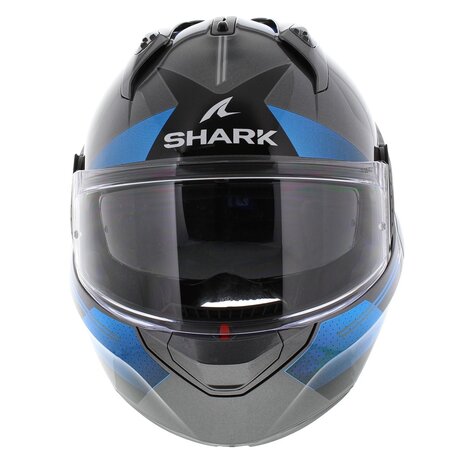 Shark EVO-GT Flip Up Helmet Tekline silver blue black