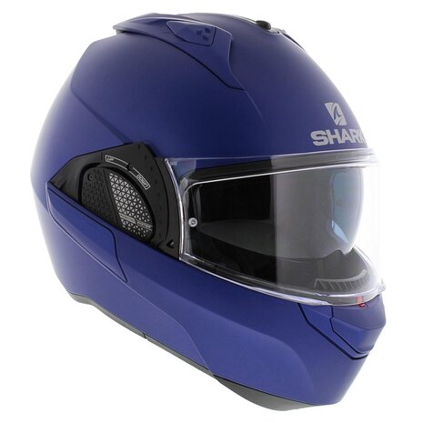 Shark EVO-GT Modular Helmet Blank blue matt B06