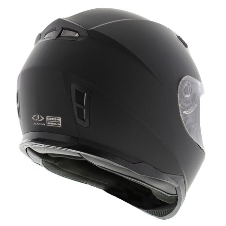 Jopa Sonic fullface helmet solid matt black with sunvisor