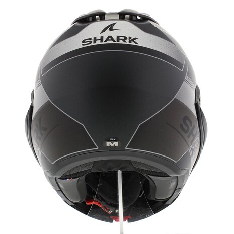 Shark EVO-GT Flip Up Helmet Tekline matt black silver