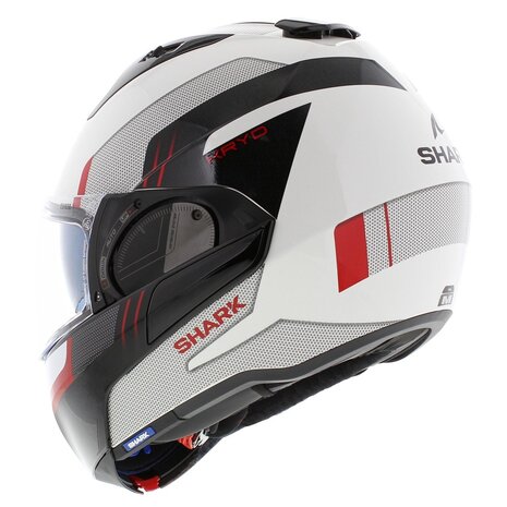 Shark EVO ES Kryd White Black Red