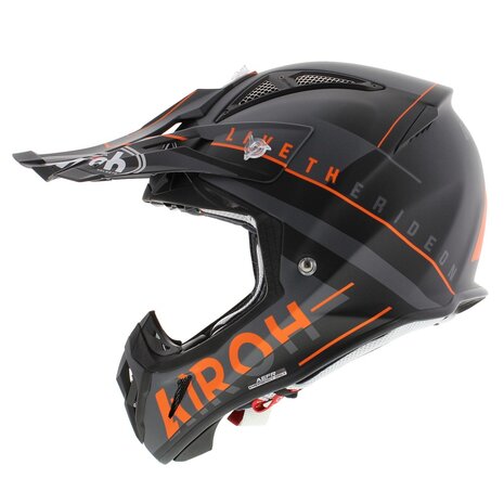 Airoh Aviator Ace Helmet Amaze matt black orange