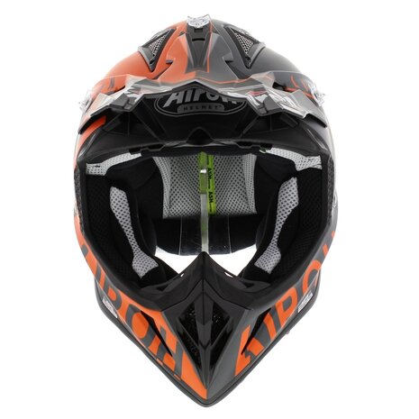 Airoh Aviator Ace Helmet Amaze matt black orange