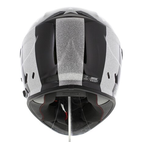 Simpson Venom Stingrae Motorcycle Helmet gloss black silver