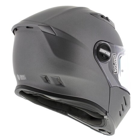 Simpson Darksome Flip Up Motorcycle Helmet matt gunmetal