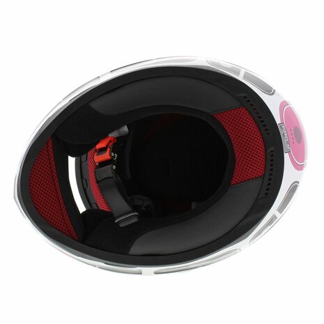 LS2 FF353 Rapid helmet Brick gloss black pink white - Size XS