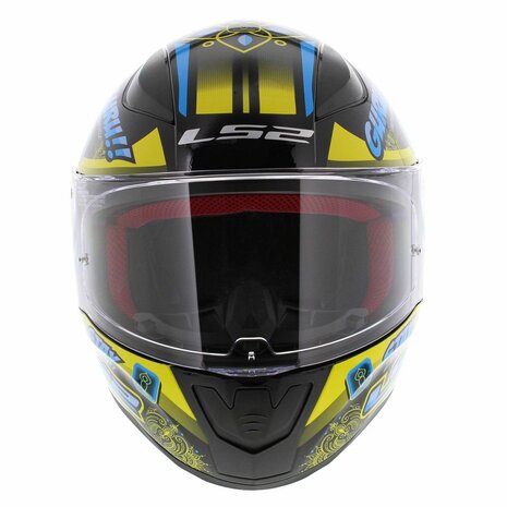 LS2 FF353 Rapid helmet Buddha black yellow - Size XS