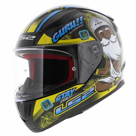 LS2 FF353 Rapid helmet Buddha black yellow - Size XS
