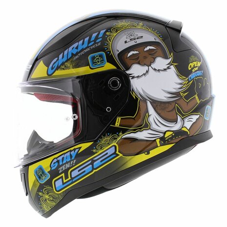 LS2 FF353 Rapid helmet Buddha black yellow - Size XS