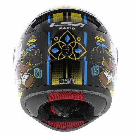LS2 FF353 Rapid helmet Buddha black yellow - Size XS