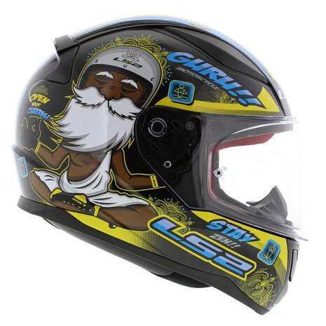 LS2 FF353 Rapid helmet Buddha black yellow - Size XS