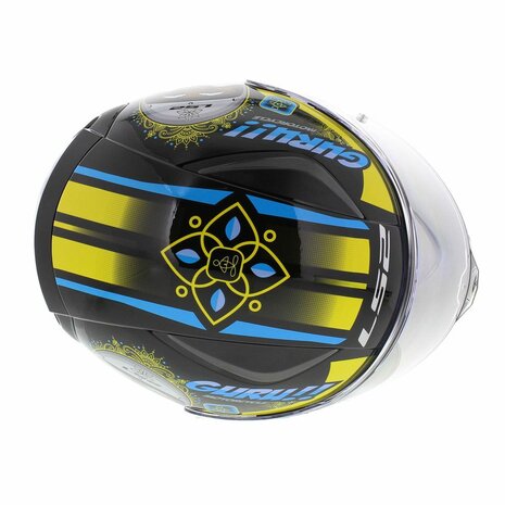 LS2 FF353 Rapid helmet Buddha black yellow - Size XS