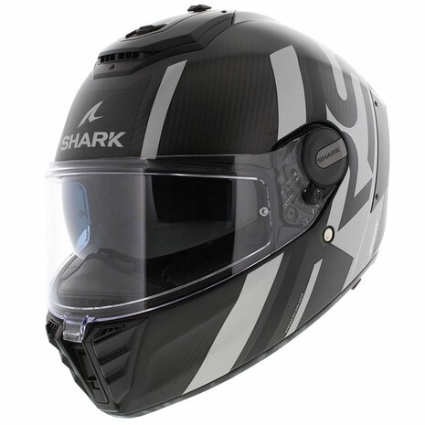 Shark Spartan RS carbon Shawn matt black silver