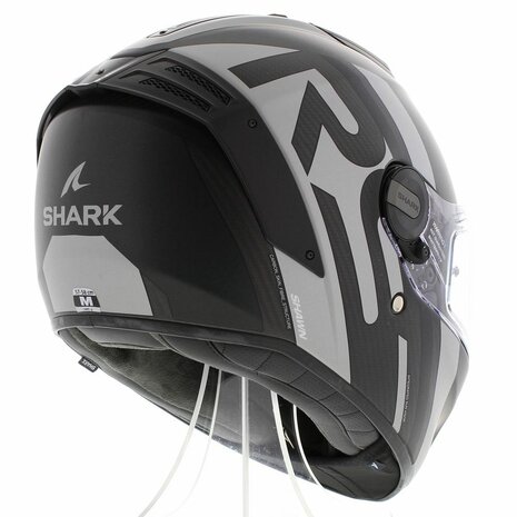 Shark Spartan RS carbon Shawn matt black silver