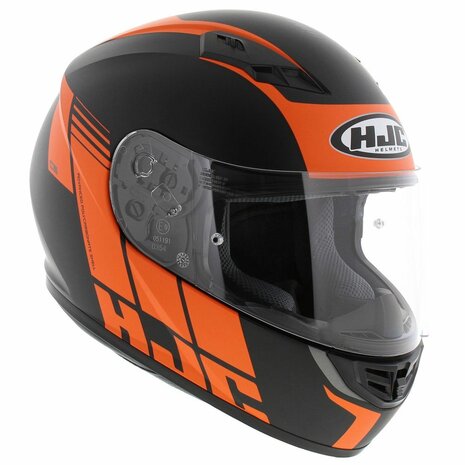 HJC CS15 Mylo motorcycle helmet - Matt Black Orange