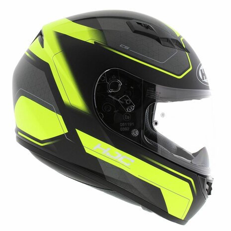 HJC CS15 Inno motorcycle helmet - Matt Black yellow