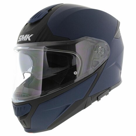 SMK Gullwing Modular Motorcycle Helmet - matt blue