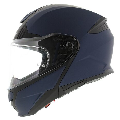 SMK Gullwing Modular Motorcycle Helmet - matt blue