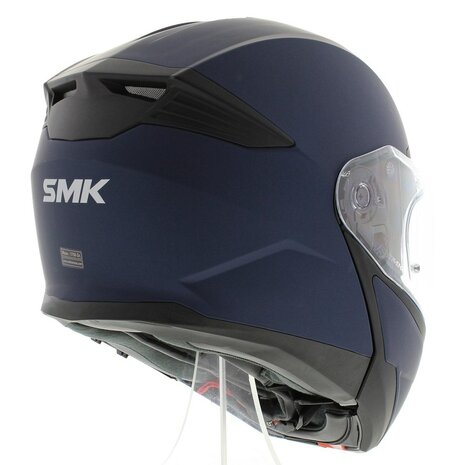 SMK Gullwing Modular Motorcycle Helmet - matt blue
