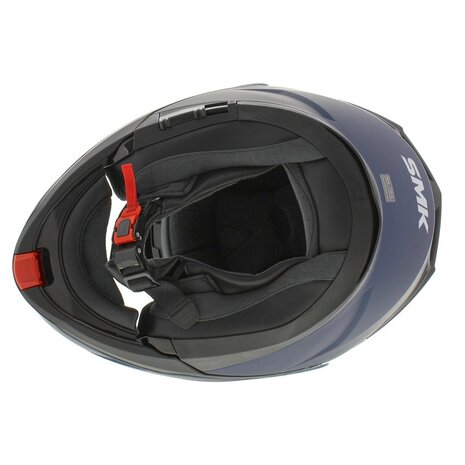 SMK Gullwing Modular Motorcycle Helmet - matt blue