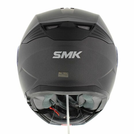 SMK Gullwing Modular Motorcycle Helmet - matt titanium grey