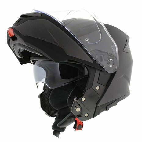 SMK Gullwing Modular Motorcycle Helmet - matt titanium grey