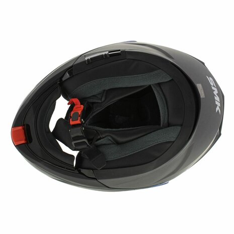 SMK Gullwing Modular Motorcycle Helmet - matt titanium grey